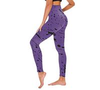 Cocila Ladies Velour Trousers Plus Size Leggings 18 20 Plus Size White Leggings Christmas Legging Women Thermal Walking Trousers Women Lightening Deal of Day (Purple, XXL)