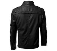 Cocila Lightening Deal of Day Winter Coat Casual Collar Motorcycle Stand Jacket Men's Leather Men's Coats & Jackets Mens Topcoat Mens Black Jacket Smart Personalised J Outlet Clearance UK Overstock