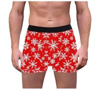 Cocila Lightning Deals Of The Day Men's Funny Christmas Underwear Breathable Briefs Xmas Santa Underpants Novelty Holiday Shorts 2x Briefs Mens Boxers With Fly Opening Black M Black of Friday Deals