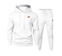 Cocila Lightning Deals Today Mens 2 Piece Tracksuit Outfits Long Sleeved Knit Pullover Sweatshirt Tracksuit & Joggers Sweatpants Casual Sweatsuit Sets with Pockets Suit Cl Warehouse Deals Clearance