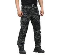 Cocila Male Cargo Trousers Cascal Large Size Solid Color Side Multi Pockets Long Pant Memory Plush (Dark Gray, XL) Hunting for Men Black Suit Mens Joggers Loose Fit Combat Thermal Bottoms Casual