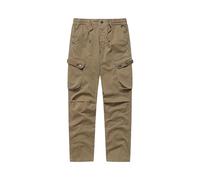 Cocila Male Cargo Trousers Cascal Large Size Solid Color Side Multi Pockets Long Pant Mens Pants Straight (Khaki, XXXL) Army Surplus Work Cotton Men Fleece Joggers Carpenter Jeans Chinos for