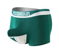 Cocila Male Casual Mesh Elephant Solid Breathable Pant Comfortable Briefs Beaver Mens High Waisted Bright Coloured Boxer Shorts