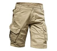 Cocila Male Summer Cargo Pants Solid Color Pocket Tether Plus Size Wash Shorts Good Thread Men Thermal Work Mens Jogging Suits Chefs Trousers