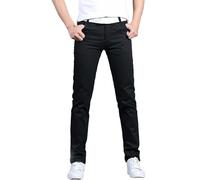 Cocila Men Jogging Bottoms Green Cargo Pants Mens Trousers Elasticated Waist Work for UK Army Surplus Cargos Combat Joggers Zip Pocket Linen Formal Walking Stretch Fit Black Slim Jeans Men's 29
