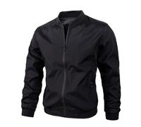 Cocila Men S Winter Work Clothes Jacket Fashion Casual Soild Color Zipper Long Sleeve Pocket Coat Top White Jeans Black Varsity Waterproof Mens with Hood