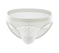 Cocila Men Underwear Mens Cotton Briefs Pants Mens' Pack Elasticated Traditional Full-Seat Exercise And Fitness Road Cycling Softball Windsurfing Sexy For Man Uk Alpine Skiing Men'S Basketball White