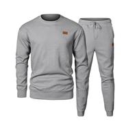 Cocila Mens 2 Piece Outfits Knit Pullover Sweatshirt Tracksuit & Joggers Sweatpants Sweatsuit Sets with Pockets Custom Jackets for Men Projection Men's Two-Piece Tai Chi Suit