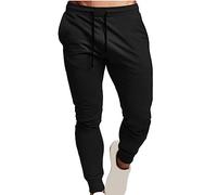 Cocila Men's Black Jogger Pants L, Quick Dry, Breathable, Elasticated Waist, Slim Fit