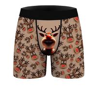 Cocila Men's Boxer Shorts 2026 Christmas Men's Sexy Fashion Digital Printed Underwear With Comfortable Breathable Boxers Large Mens Boxers Funny Boxers Men Rude