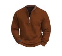 Cocila Men'S Casual Fashion Loose 3D Printed Button Long Sleeve Sweatshirt Hoodie Workout Men (Coffee, L) Xmas Junmerss For Uk Xxxl Mens Hoodies Zip Up Red Round Neck Sweatshirts Orange Top