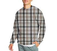 Cocila Men'S Casual Fashionable Loose And Trendy 3D Printed Round Neck Sweatshirt For Men (Bronze, L) Camo Hoodie Red Long Sleeve Top Christmas T Shirt Dark Blue Zip Up Mens Fluffy Junmers Xmas
