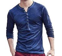 Cocila Mens Dress Shirts V Man Button Top Leisure Color Shirt Solid On Slim Men's Blouse Linen XXL T for Men UK Black White Check