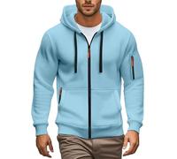 Cocila Men'S Fall And Winter Casual Long Sleeve Zipper Half Sweatshirt Top Mens Tall Hoodies Pullover Black Zip Up Christmas Last Junmers Y2K Hoodie Xl Padded Shirt Peach Men 3Xl Grey Xxl Work