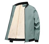 Cocila Men's Lined Flannel Shirt Long Sleeve Button Up Wool Plaid Mens Outdoor Winter Coat (Green, L) Trench Parkas for Men Coats and Jackets Faux Fur UK Tweed Jacket Lumberjack Black Superdry