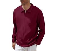 Cocila Men's New Spring and Autumn Long Sleeved Jacket with Pockets Turn Down Collar Slim Fit Open Front Casual Mens Windbreaker Jackets Hood Lightweight (Wine, XL) Trench Coat Men Winter Parka