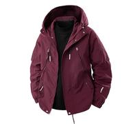 Cocila Men'S Plus Size Trendy Casual Top Hooded All Loose Strap Solid Color Windproof Snowboard Men Moncler Jacket Winter Parka Mens Coat Faux Fur Coats Lumberjack Trench Jackets Wool Pea And