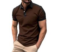 Cocila Men's Slim Fit Polo Shirt Gradient Summer Top Short Sleeve Basic Cotton Stay Comfortable and Stylish Regular Activewear