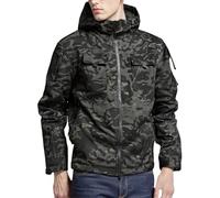 Cocila Men'S Soft Jacket Loose Functional Camouflage Hooded Men Windbreaker (Bronze, Xxl) Black Mens Long Winter Coat Superdry Overcoats Overcoat Wool Trench Coats Pea Parade Jackets Smart