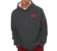 Cocila Men'S Spring And Autumn Winter Sweatshirt Plus Velvet Thickened 2D Printing Personalized Retro National Flag Casual Fashion Hoodie Sweatshirts (Dark Gray, Xxxxl) Black Christmas Junmers