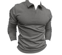 Cocila Mens T Shirts Casual Standing Collar Solid Color Long Sleeved V Neck Designer Golf UK Summer Short Sleeve for Men Men's Polo Checkered Shirt Fitted Vest Tops Cotton Top Workout Tank