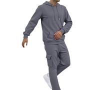 Cocila Mens Tracksuit Set Long Sleeve Pullover Hoodie Sweatshirt and Casual Fit Jumper Cotton Comfortable Fit Joggers Set Shirts and Trousers with Pockets 2Pieces