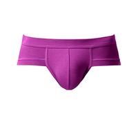 Cocila Mens Underwear Briefs Sexy See Through Men'S Solid Color U Shaped Waist Slimming Body Lounge Pants Lace Thong Y Fronts For Men Underpants Front Gym Jock Straps Panties High Knickers Purple