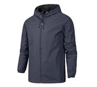 Cocila Mens Winter Coats with Thumb Holes H Ooded Windproof and Rainproof Breathable Outdoor Jacket Double Side Zipper Pockets Motorcycle Waterproof Over