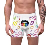 Cocila Men's Y-Front Briefs Men's Youth Novel Cartoon Pattern Printing Boxing Underwear Shorts Digital Printing Adult Underwear Men under Wear Mens Pouch Underwear Bulge