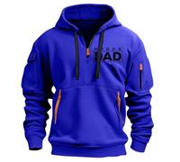Cocila New Men'S Loose Solid Color Long Sleeved Shirt Cotton Linen Stand Up Collar Blank Hoodie Men (Blue, Xxl) Funny Junmerss Work Jackets For Hoodies Man Mens Grey Junmers Christmas Top