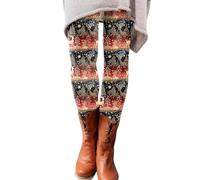 Cocila Outsize Womens Jeggings High Waisted Dance Leggings Butterfly Trousers Women Lightening Deal of Day (Orange, XXL)