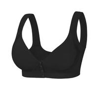 Cocila Oversize Front Closure Bras for Women Breathable Wireless No Underwire Support Everyday Sports (Black, 40B) Jelly Sticky Bra Push Up UK Comfortable Shock Absorber Womens Comfort Non Wired