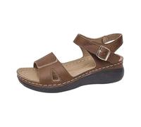 Cocila Platform Sandals Women's Summer New Roman Fish Mouth Slope Heel Casual Comfortable Buckle Open Toe (Brown, 5) Hiking Women Walking for UK Black Womens Blue Slip On Ladies Lilac Espadrille