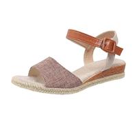 Cocila Sandals For Women Size 6 Women'S One Strap Slope Heel Fish Mouth Buckle Outer Wear Beach Thick Bottom Open Toe Brown, 6.5 Purple Shoes Womens Flat White Slip On Studded Orthopedic