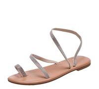 Cocila Sandals For Women Women'S Summer Toe Flat With Back Strap Beach Casual Beige, 4.5 Ladies Elasticated Orthopaedic Shoes Black Red Pink Wedge Womens Brown Silver Heels Slingback Cork