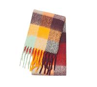 Cocila Scarves Hair Womens Autumn Winter Scarf Classic Plaid Colorblock Scarf Warm Soft Large Blanket Shawl Soft Scarf Bulk Pack of Scarves Ladies Dress Scarves