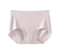 Cocila Seamless Knickers For Women High Waisted No Vpl Underwear Plus Size Women'S Waist Solid Color Briefs Ice Traceless Will Not Be Caught In The Middle Of Butt (Purple, L) Ladies Sets Hipster