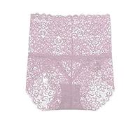 Cocila Seamless Knickers For Women High Waisted No Vpl Underwear Waist Mesh Briefs Solid Color Cotton Crotch (Pink, M) Size 12 French Womans Lady Tucking Women'S Lingerie Leopard Print Comfy