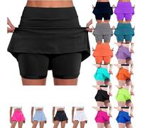 Cocila Shorts Womens Yoga Skirt Pants UK Summer Drawstring Cotton Elastic Waist Solid Color Casual Quick Drying Running Fitness Tennis Beach Hotpants