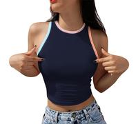 Cocila Sleeveless Vest for Women Summer Basic Crop Tops Casual Scoop Neck Cropped Tank Tube Slim Fit Hot Girls Ribbed T-shirts 2024 Clothes Cute Going Out