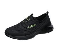 Cocila Slip On Trainers Womens Orthopedic Walking Shoes Summer Plus Size Lightweight Comfort Elastic Casual Running (Black, 6) in Women UK Deck Red for 7 Ladies Sandals 3 Burgundy Boat Shoe