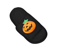 Cocila Slippers for Womens Mens Halloween Pumpkin Women's Fluffy Memory Foam Slippers Winter Soft Plush Comfy Warm Spooky Christmas Christmas Pumpkin House Slip On Slippers for Autumn Winter Black 4