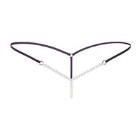 Cocila Solid and Low Sexy G-String Underwear Waist Women Pearl Extra Small Lingerie for (Purple, One Size) Lingeries Lace Womens Hook Wear Ladies Bridal Set Naughty Outfits Sets Nightwear