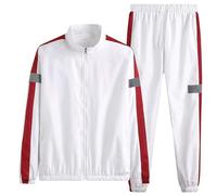 Cocila Spring Deals Mens 2 Piece Tracksuit Outfits Long Sleeved Knit Pullover Sweatshirt Tracksuit & Joggers Sweatpants Casual Sweatsuit Sets with Pockets Suit Clothes for Me Black of Friday Offers