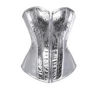 Cocila Sweat Band Women Waist Bustier Corset Top with A Bodice by an Artificial Leather Waist Cincher Chest Supporting Body Shaping Clothes Post Operation Body Brown Faux Leather Corset