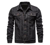 Cocila Todays Deals Men's Single Breasted Denim Jacket With Lapel Casual Slim Fit Denim Jacket In Cotton Snow Proof Jacket Men Brown Bomber Jacket Pu Leather Jacket Mens Thermal Warehouse Clearance