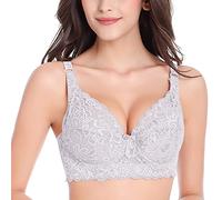 Cocila Todays Offers Special Deals Nursing Bra Supportive Maternity Bras for Pregnancy Everyday Bras Women UK Sports Bra Removable Pads 2 Sizes Bigger Padded Bra Under 5 Pounds Clearance White
