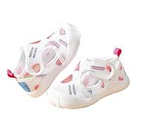 Cocila Toddler Water Shoes - Summer Infant Boys & Girls Shoes - Soft, Breathable, Non-Slip, Half Open Toe - Pink, Size 4