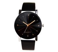Cocila Unisex Classic Round Analog Quartz Watch Minimalism Leather Strap Wrist Watches