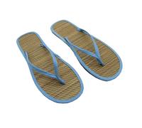Cocila Unisex Slim Flip Flops,Women Ultra Lightweight Basic Thongs Rubber Soft Slide New Flops Rattan Ladies Japanese With Outside Wear Sandal Drag Flat Bottom Mat (Blue, 6.5) Flop Slippers